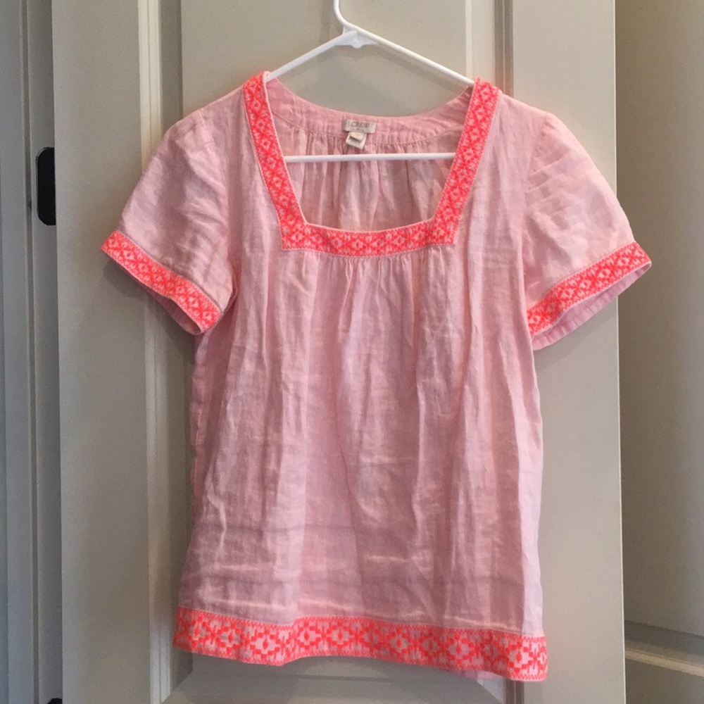 J.Crew embroidered top